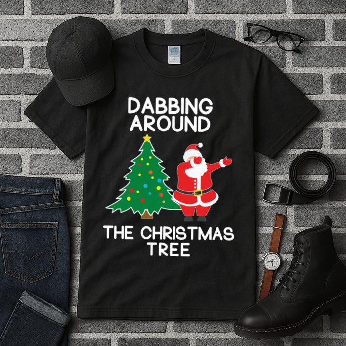 Dabbing Around The Christmas Tree Tall T-Shirt