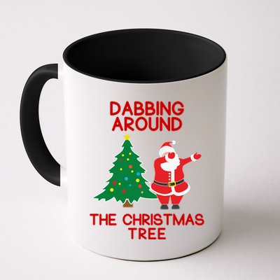 Dabbing Around The Christmas Tree Mug