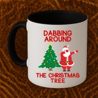 Dabbing Around The Christmas Tree Mug