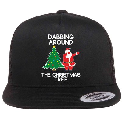 Dabbing Around The Christmas Tree Flatbill Hat