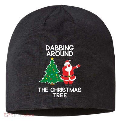 Dabbing Around The Christmas Tree Sustainable Beanie