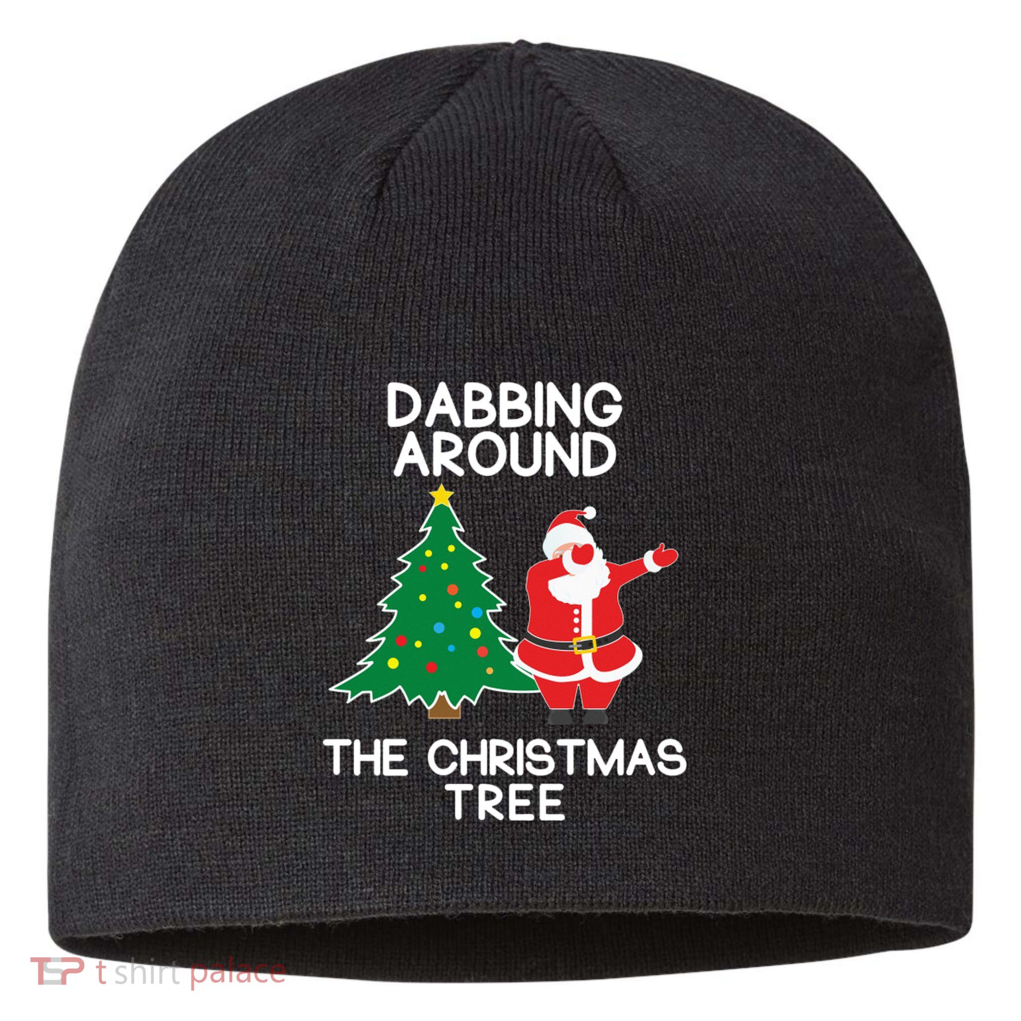 Dabbing Around The Christmas Tree Sustainable Beanie