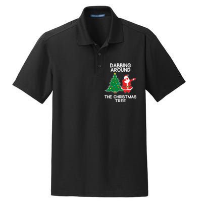 Dabbing Around The Christmas Tree Dry Zone Grid Polo