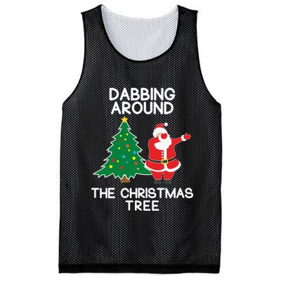 Dabbing Around The Christmas Tree Mesh Reversible Basketball Jersey Tank