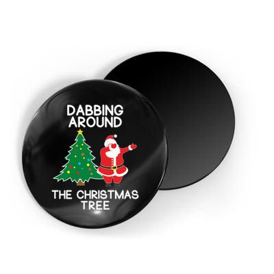 Dabbing Around The Christmas Tree Magnet