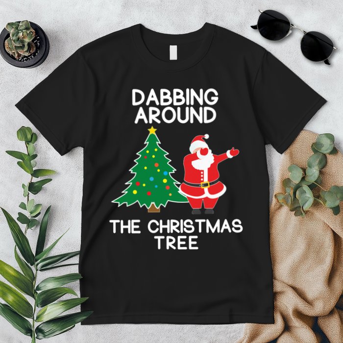 Dabbing Around The Christmas Tree Premium T-Shirt