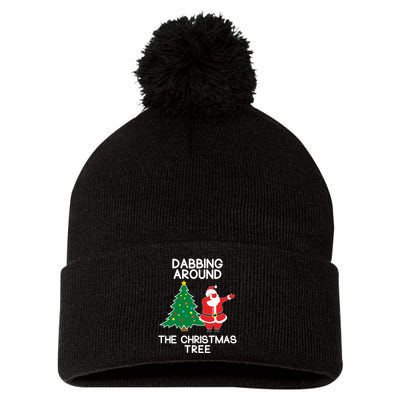 Dabbing Around The Christmas Tree Pom Pom 12in Knit Beanie