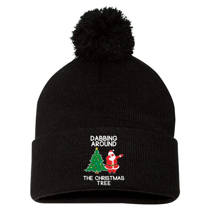 Dabbing Around The Christmas Tree Pom Pom 12in Knit Beanie
