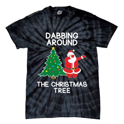 Dabbing Around The Christmas Tree Tie-Dye T-Shirt