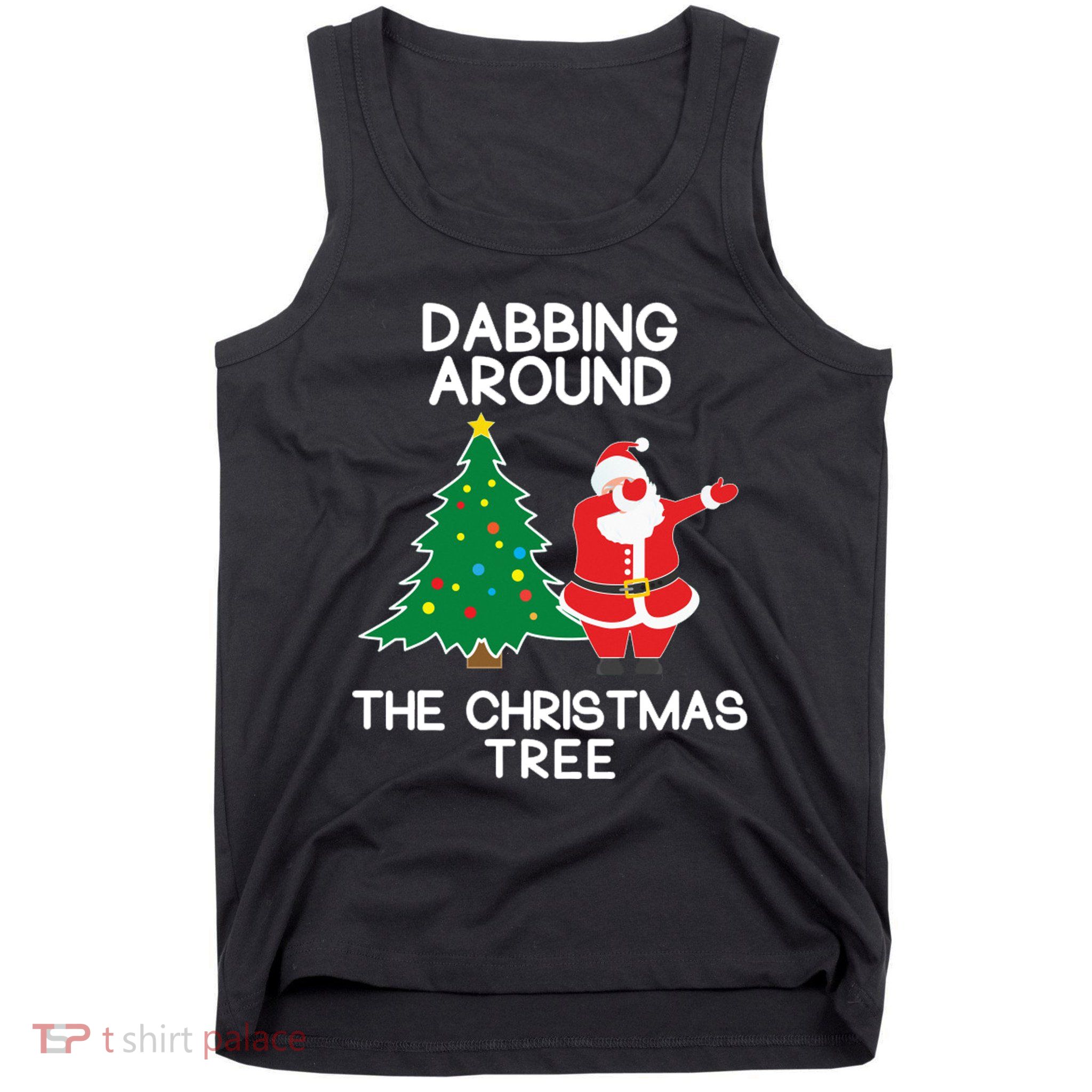 Dabbing Around The Christmas Tree Tank Top