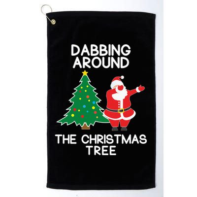 Dabbing Around The Christmas Tree Golf Towel