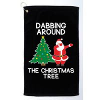 Dabbing Around The Christmas Tree Golf Towel