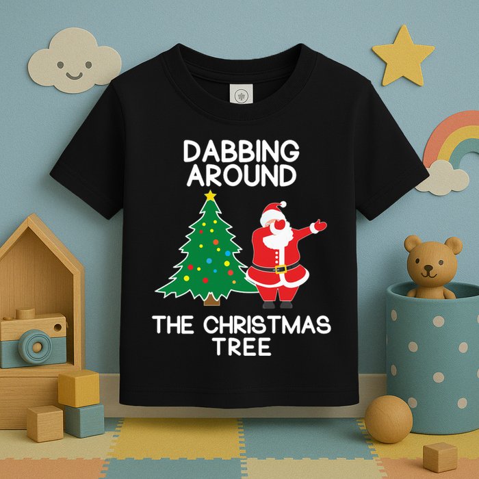 Dabbing Around The Christmas Tree Toddler T-Shirt