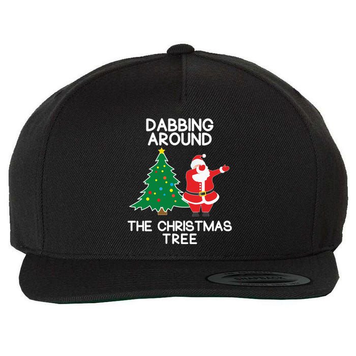 Dabbing Around The Christmas Tree Wool Snapback Cap