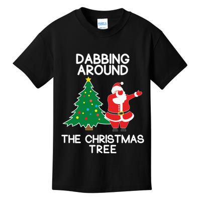 Dabbing Around The Christmas Tree Kids T-Shirt