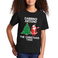Dabbing Around The Christmas Tree Kids T-Shirt