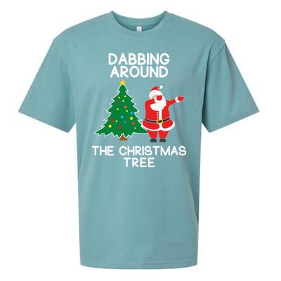 Dabbing Around The Christmas Tree Sueded Cloud Jersey T-Shirt