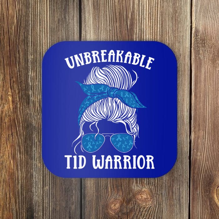 Diabetes Awareness Type 1 Diabetes Unbreakable T1d Warrior Gift Coaster