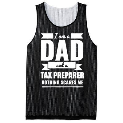 Dad And Tax Preparer Nothing Scares Me Father's Day Mesh Reversible Basketball Jersey Tank