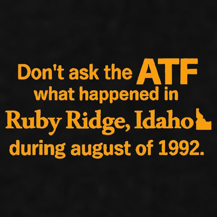 DonT Ask The Atf What Happened In Ruby Ridge Idaho Ladies PosiCharge Tri-Blend Wicking Tank