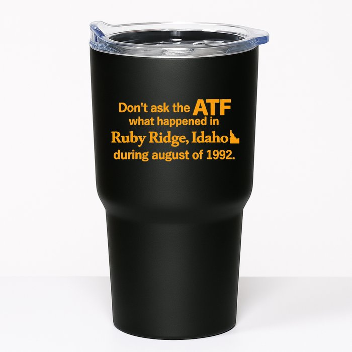 DonT Ask The Atf What Happened In Ruby Ridge Idaho Tumbler
