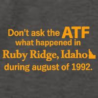 DonT Ask The Atf What Happened In Ruby Ridge Idaho Vector Backpack