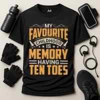 Diabetes Amputated Toes Gifts & Funny Toe Amputee Cooling Performance Crew T-Shirt