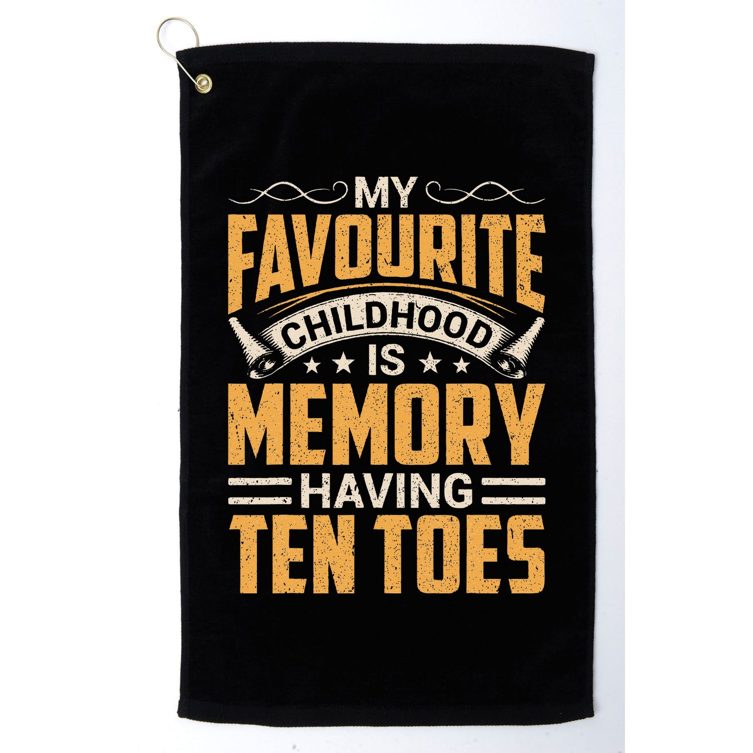 Diabetes Amputated Toes Gifts & Funny Toe Amputee Golf Towel