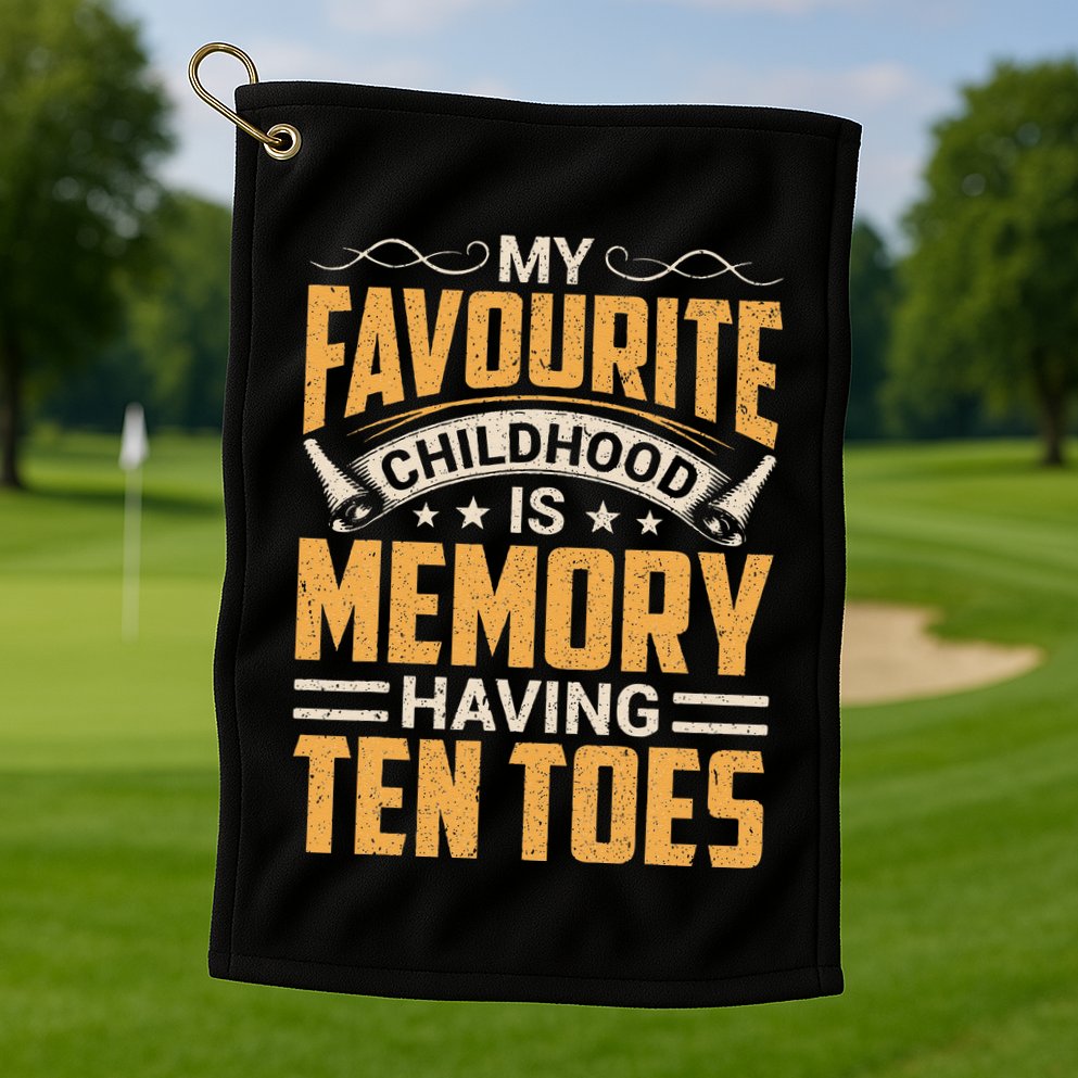 Diabetes Amputated Toes Gifts & Funny Toe Amputee Golf Towel