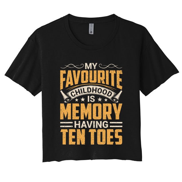 Diabetes Amputated Toes Gifts & Funny Toe Amputee Crop Top