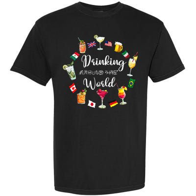 Drinking Around The World Vacation Garment-Dyed Heavyweight T-Shirt