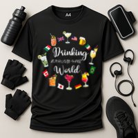 Drinking Around The World Vacation Performance Shirt