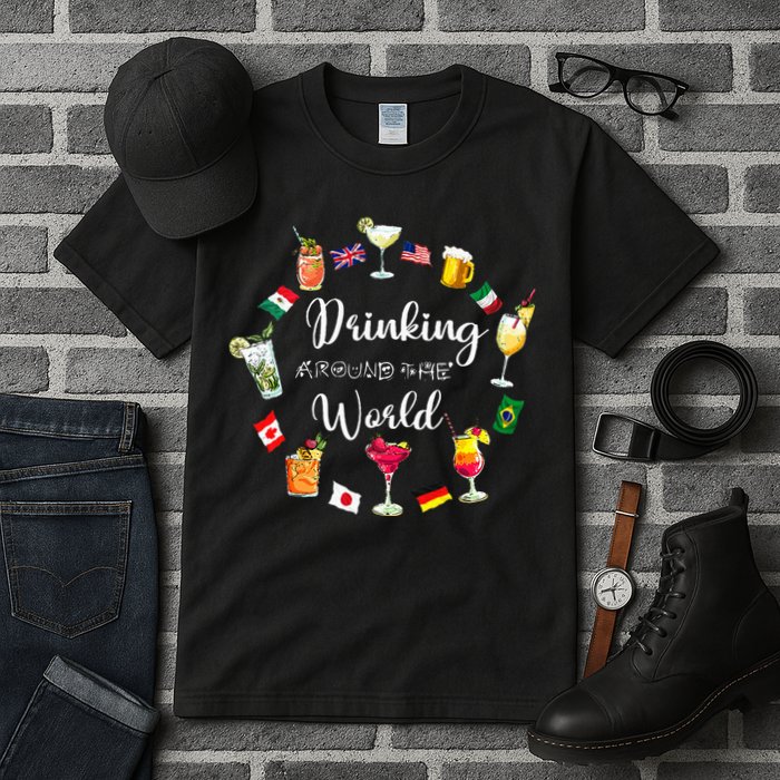 Drinking Around The World Vacation Tall T-Shirt
