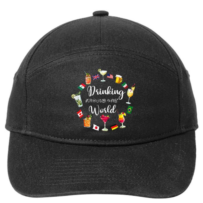 Drinking Around The World Vacation 7-Panel Snapback Hat