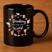 Drinking Around The World Vacation 11oz C Handle Ceramic Mug