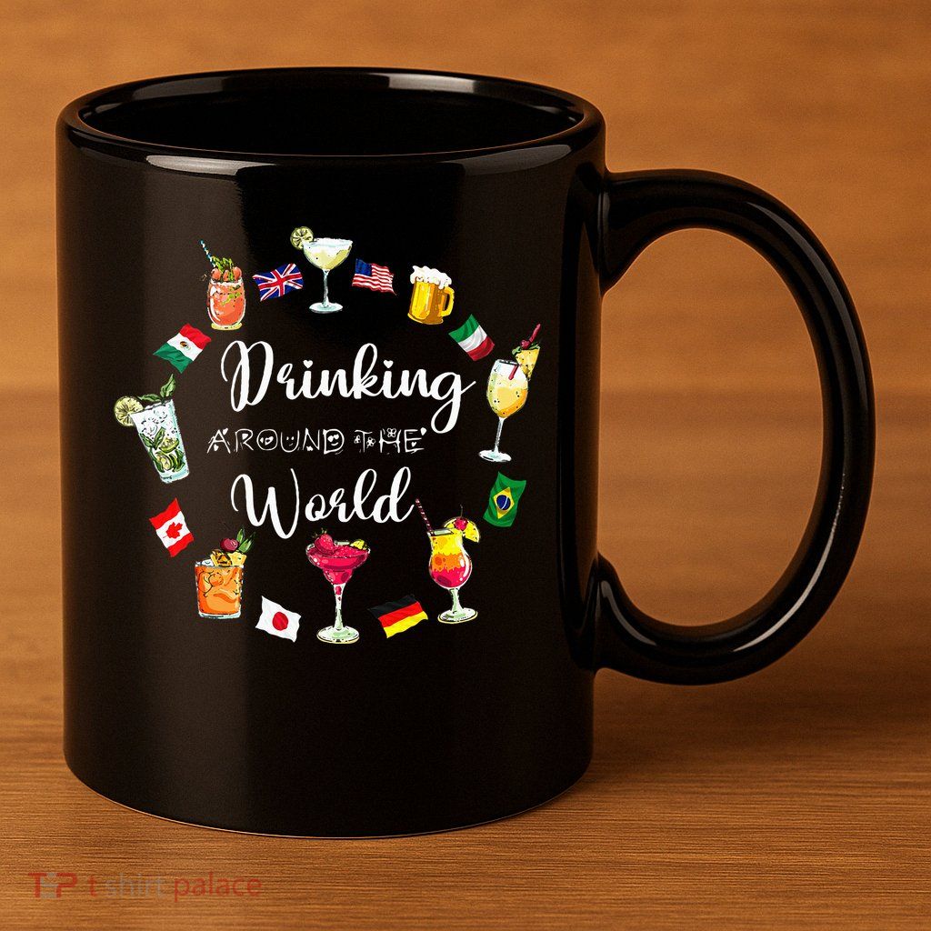 Drinking Around The World Vacation 11oz C Handle Ceramic Mug