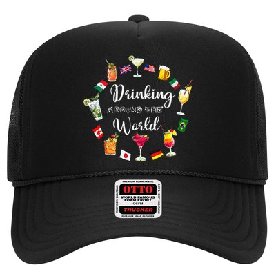 Drinking Around The World Vacation Trucker Hat
