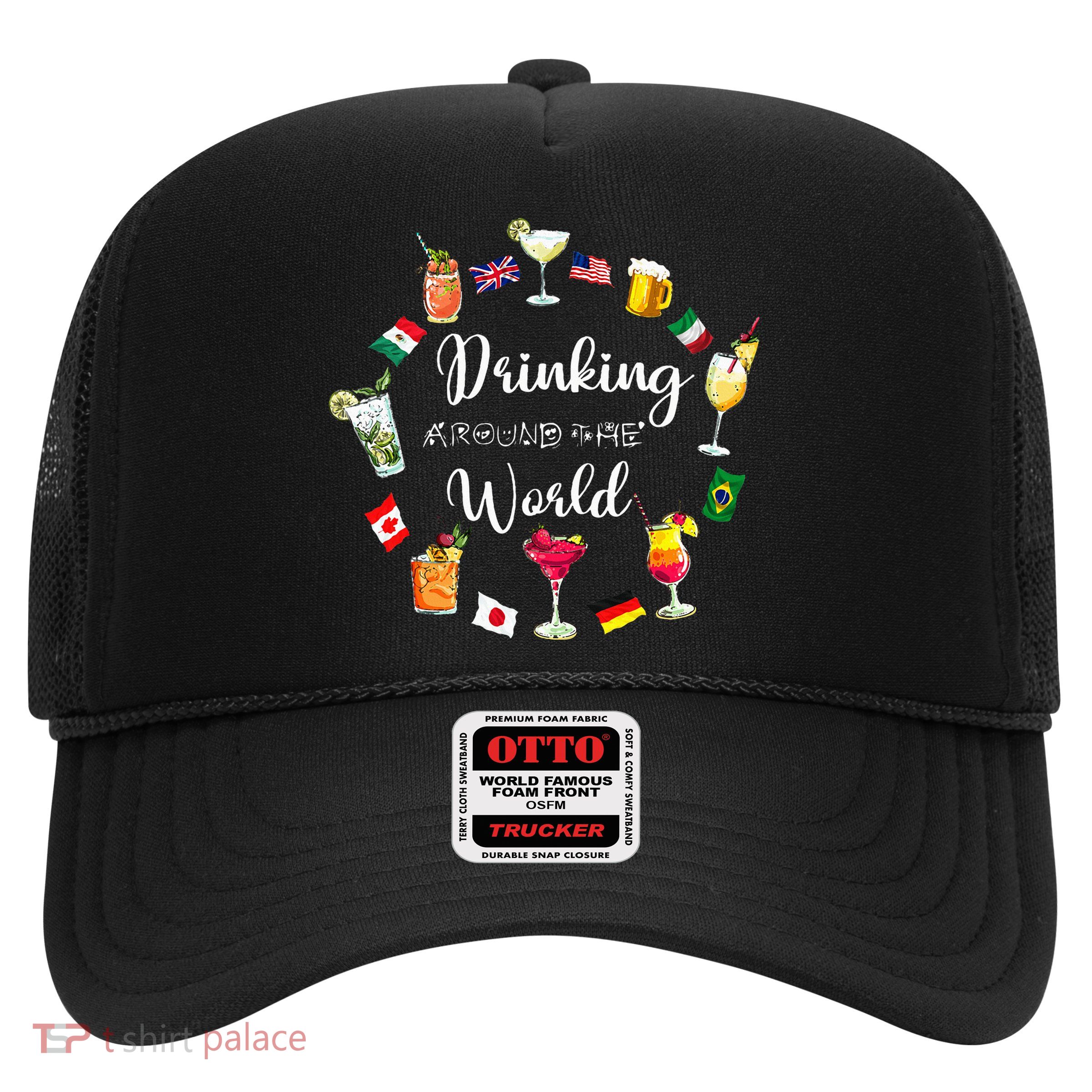 Drinking Around The World Vacation Trucker Hat