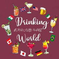 Drinking Around The World Vacation 16oz Travel Tumbler