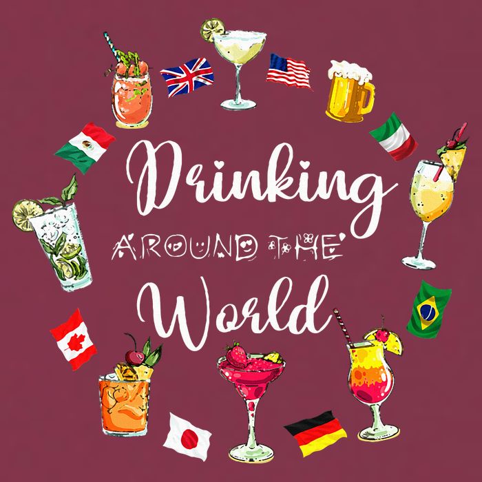 Drinking Around The World Vacation 16oz Travel Tumbler