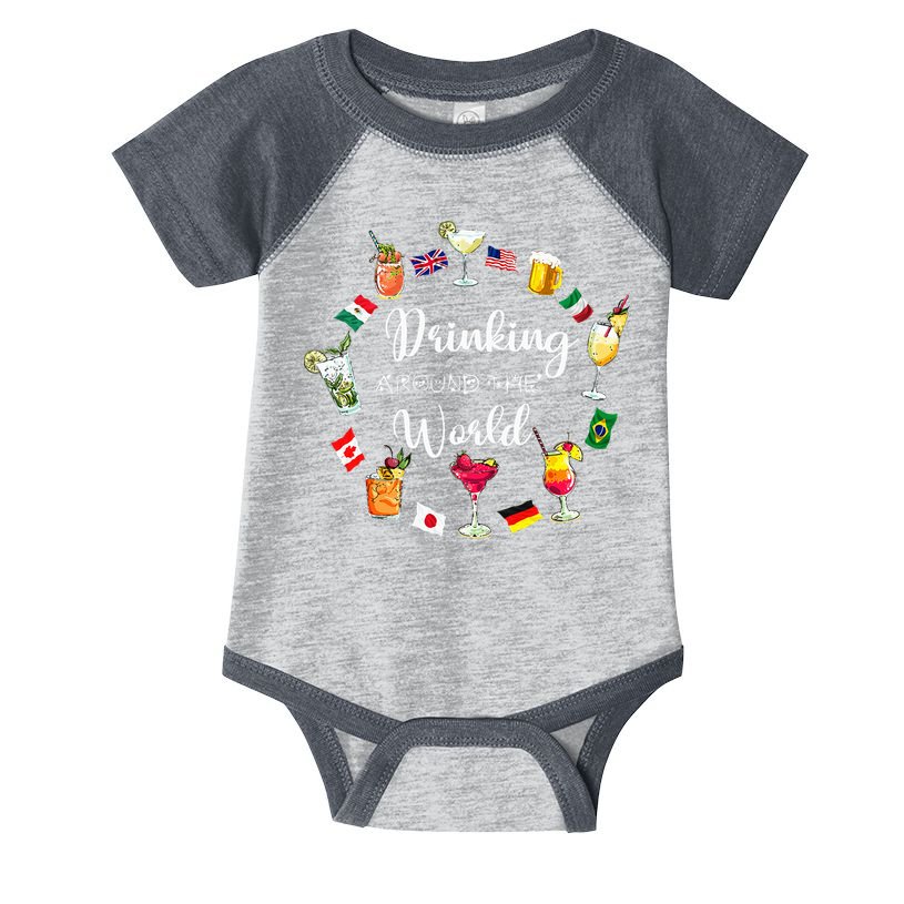 Drinking Around The World Vacation Infant Baby Jersey Bodysuit