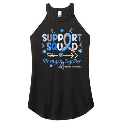 Diabetes Awareness Type 1 2  Support Squad Women’s Perfect Tri Rocker Tank