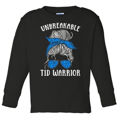 Diabetes Awareness Type 1 Diabetes Unbreakable T1D Warrior Toddler Long Sleeve Shirt