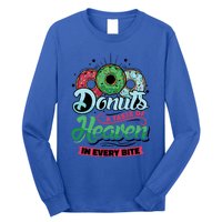 Donuts A Taste Of Heaven In Every Bite Donuts Gift Long Sleeve Shirt