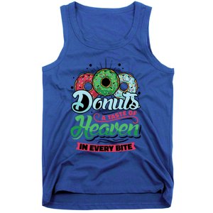 Donuts A Taste Of Heaven In Every Bite Donuts Gift Tank Top