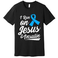 Diabetes Awareness Type 1 2 - Diabetic T1D T2D Premium T-Shirt