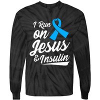 Diabetes Awareness Type 1 2 - Diabetic T1D T2D Tie-Dye Long Sleeve Shirt