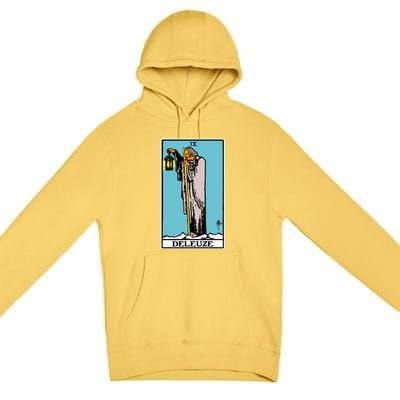 Deleuze As The Hermit Tarot Card Premium Pullover Hoodie