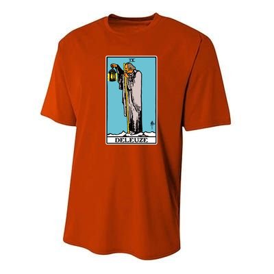 Deleuze As The Hermit Tarot Card Performance Sprint T-Shirt