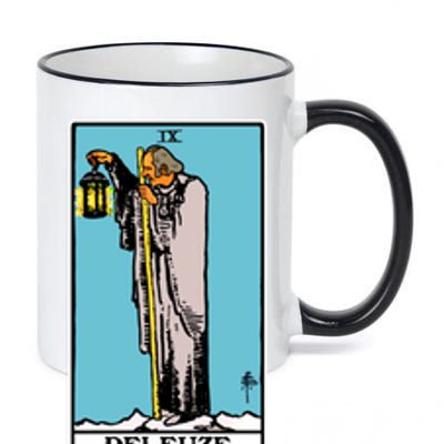 Deleuze As The Hermit Tarot Card 11oz Black Color Changing Mug